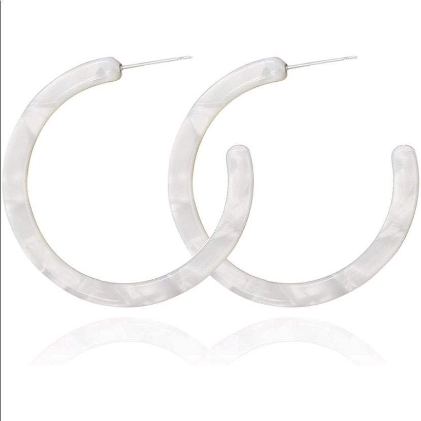 Tortoise Hoop Earrings